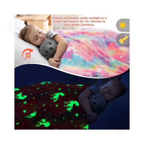 glow in the dark blanket - easter gift ideas for kids