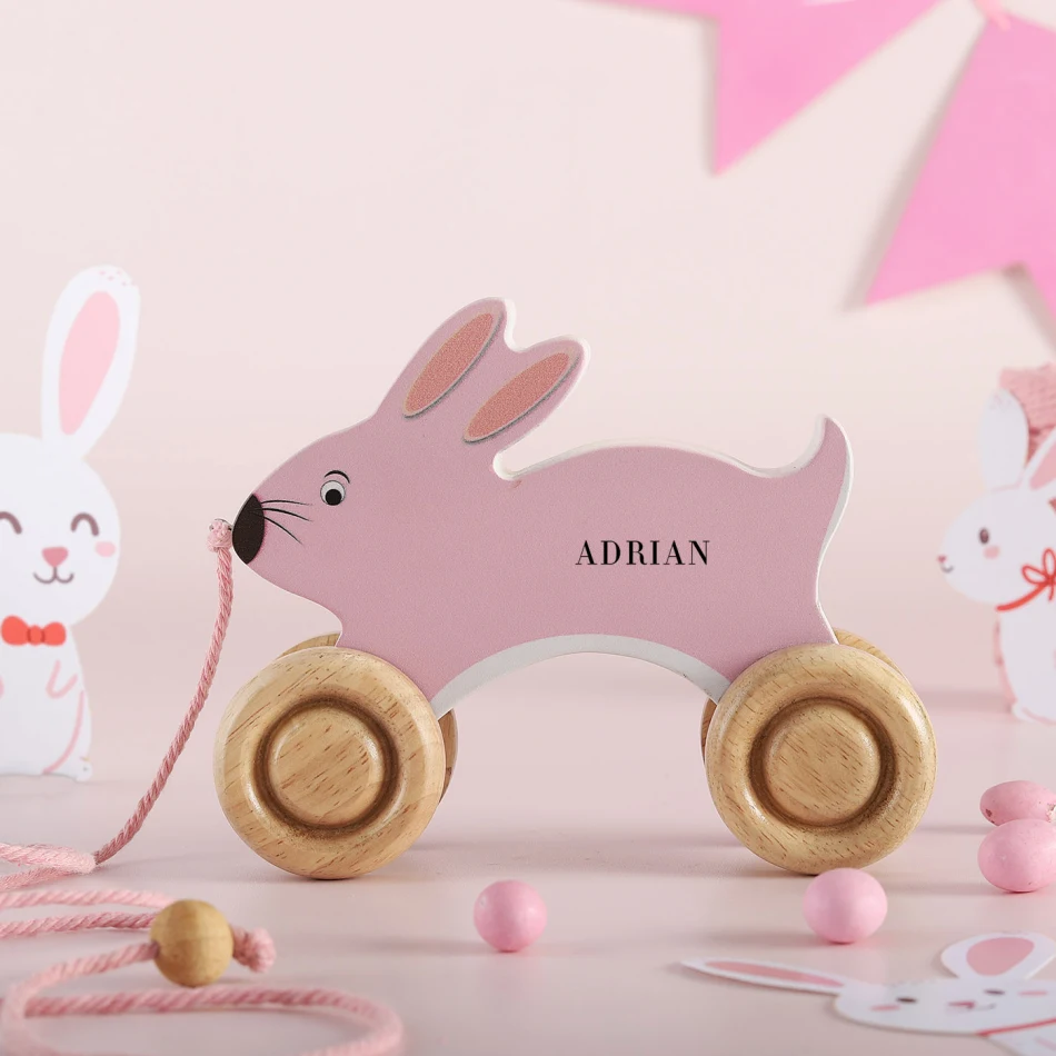 personalized-wooden-pull-along-bunny-toy-easter-gift-ideas-for-kids