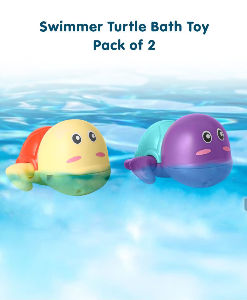 swimmer turtle bath toy